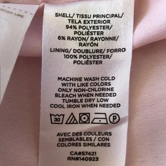 LOFT Pink Tweed A Line Petite Tailored Skirt 12P - Picture 11 of 15